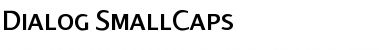 Dialog SmallCaps Font