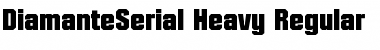 DiamanteSerial-Heavy Regular Font