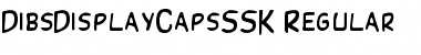 DibsDisplayCapsSSK Regular Font