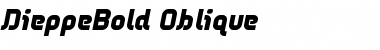 DieppeBold Oblique Font