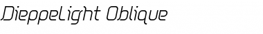 DieppeLight Oblique Font