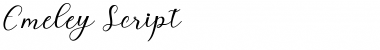 Emeley Script Italic Font
