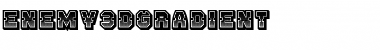 Enemy 3D Gradient Font