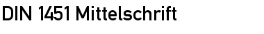 Download DIN 1451 Mittelschrift Font