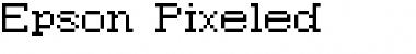 Epson Pixeled Font