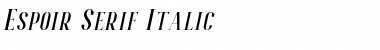 Espoir Serif Free Font