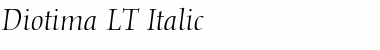 Diotima LT Roman Italic