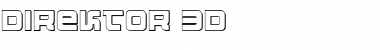 Direktor 3D Regular Font