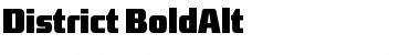 District-BoldAlt Font