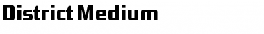 District-Medium Font