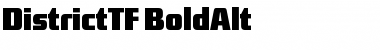 DistrictTF-BoldAlt Regular Font