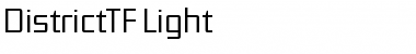 DistrictTF-Light Regular Font