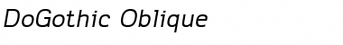 Do Gothic Oblique Font