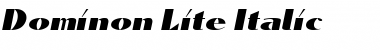 Dominon Lite Italic Font