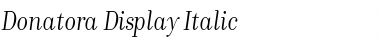 Donatora Display Italic Font