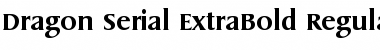 Dragon-Serial-ExtraBold Font