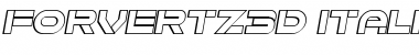 Forvertz 3D Italic
