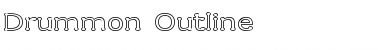 Drummon Outline Font