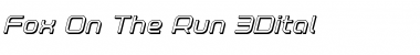 Fox on the Run 3D Italic Font