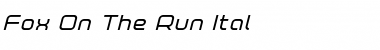 Fox on the Run Italic Italic Font