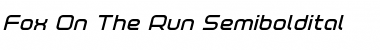 Fox on the Run Semi-Bold Italic Semi-Bold Italic Font