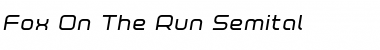 Fox on the Run Semi-Italic Semi-Italic Font