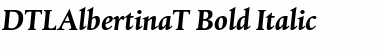 DTLAlbertinaT ItalicBold Font