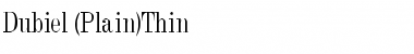 Dubiel (Plain)Thin Font
