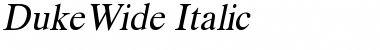 DukeWide Italic