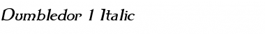 Dumbledor 1 Italic Font