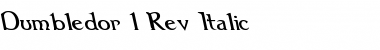 Dumbledor 1 Rev Italic Font