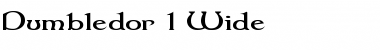 Dumbledor 1 Wide Font