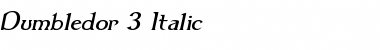 Dumbledor 3 Italic Font