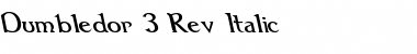 Dumbledor 3 Rev Italic Font