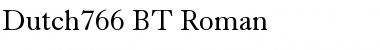 Dutch766 BT Roman Font