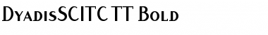 DyadisSCITC TT Bold Font