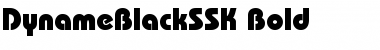 DynameBlackSSK Font