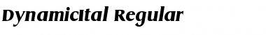 DynamicItal Regular Font
