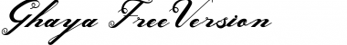 Ghaya FreeVersion Regular Font