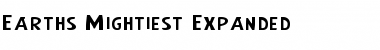 Earth's Mightiest Expanded Expanded Font