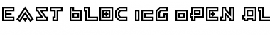Download East Bloc ICG Open Alt Font