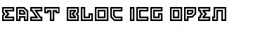 East Bloc ICG Open Regular Font