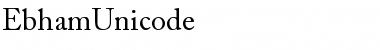 Ebham Unicode Font