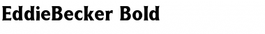 EddieBecker Bold Font