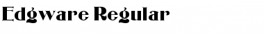 Edgware Regular Font