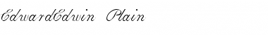EdwardEdwin Plain Font