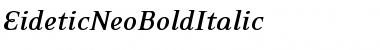 EideticNeoBoldItalic Font