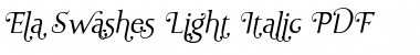 Ela Swashes Light Font