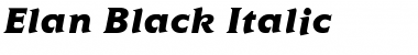 Elan Black Font