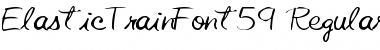ElasticTrainFont59 Regular Font